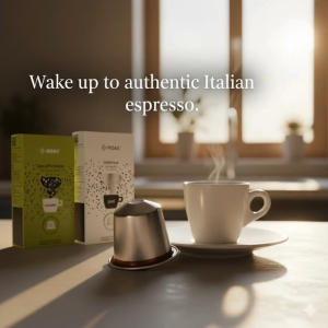 ALLEGRO MOAK Nespresso Compatible Capsule x10s (Aluminum) - Italian Espresso Aluminum Pods