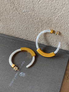 CAFFTI | Vintage Leopard Pattern Circle Earrings For Round And Square Faces