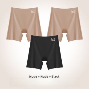 miiow | Womens Safety Pants High Waist Invisible Seamless Underwear Briefs Foundation Liquid Flat Angle Shorts Cat Person Brand