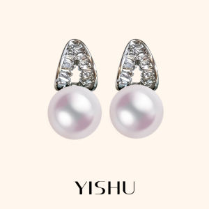 YISHU | Luxury Boutique White Pearl Ear Stud