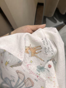 Summer White Printed Short Sleeve T-Shirt Womens Loose Slimming Korean Style Cute Top OTTD Matching Versatile Casual Wear