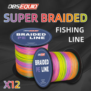 OBSEQUIO X12 Strands Braided Fishing Lines PE Line 300/500/1000M Japan Smooth Multifilament Line Sea Fishing Carp Fly Wire Line
