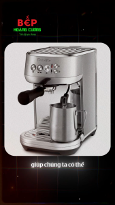 Breville Máy Pha Cà Phê BES500BSS – Bán Tự Động - Vỏ Thép Không Gỉ Sáng Bóng – Nút Điều Khiển Cơ Học – Chất Liệu Inox - Vòi Tạo Hơi Pha Cà Phê Chuẩn Barista - Công Suất 1600W