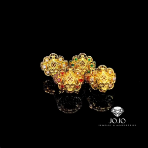 N1359 Nhẫn nữ thiết kế hình hoa đính đá màu xinh xắn JOJO