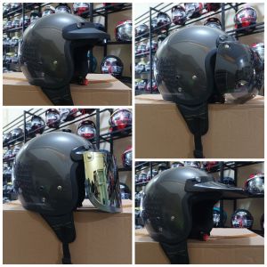Helm Bogo Dewasa SNI Model Chargloss Ungu