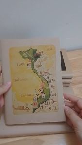 Sổ Tay Handmade Bìa Ảnh Vẽ Phố Dùng viết nhật kí Vẽ phác họa Ghi chép Làm quà tặng Khổ A5