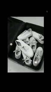 SG Local-Non-woven Shoes Bag Portable Tote Drawstring Bag For Shoes Waterproof Dustproof Travel Bag