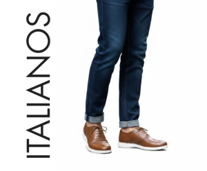 ITALIANOS Sanchez Tan Wingtip Oxford Shoes