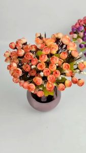 Bunga Ranumculus Mini Cabang 5 Artificial & Buket Mawar Kuncup Murah