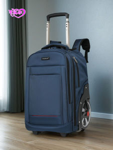 2025 New Oxford Cloth Waterproof Large Wheel Climbing Luggage Handle Backpack Travel Boarding Carry-On Suitcase 20 Inches