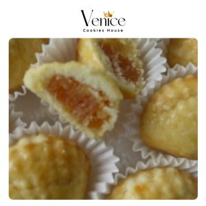 Venice Clam Pineapple Tart Cookies 25pcs 300g in a Box (Premium Pineapple Paste)