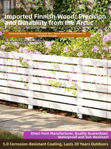 XiMei WoodWork | Garden Fence Post-type Wooden Hedge