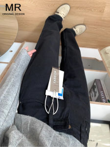 High Waist Straight Leg Black Denim Jeans Womens Loose Wide Leg Pants Autumn New Style Casual Wear Comfortable Slimming Effect