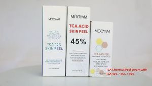MOOYAM TCA 40% Skin Peel  Anti-aging Reduce Acne And Dark Spots Even Skin Tone Cleanses Shrink Pores And Brightens Skin Tone Reduces Wrinkles And Fine Lines Peeling Solution With Malic Acid And Citric Acid Natural Exfoliation of Skin
