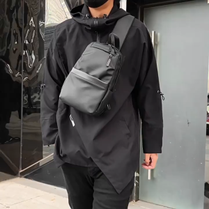 Tas Selempang Bahan Kulit PU Pria Wanita Tas Kecil Simpel Elegan Slingbag Import