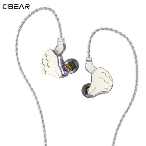 KBEAR Lark Earphones Hybrid 1DD+1BA Driver Earbuds HiFI Music IEM Headphones Sprot Running Gaming Headsets Noise Cancelling Wired Earphone 2PIN 0.78mm Detachable DJ Monitors For Smartphones MP3 MP4 Players Tablet Laptops Computer