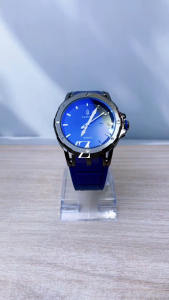 GAVITEN Jam Tangan Pria Gaviten GV 006 Black Blue Original Garansi Resmi 1 Tahun - Rubber