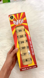 [Vijago] Đồ Chơi Rút Gỗ Loại Xịn 48 Thanh Số Màu Wood Toy Trò Chơi Nhóm Bạn Boardgame Đồ Chơi Trẻ Em