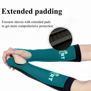 1 Pair Volleyball Arm Pads Passing Hitting Forearm Sleeves with Protection Foam PadsPadded Volleyball Pads Sleeves for Training