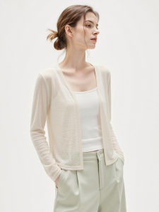Basic House | Apricot Color Ice Silk UV Protection Short Outwear