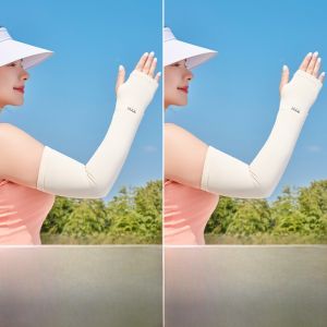 miiow | Large Size Ice Silk Sleeve Womens Summer Thin Outdoor Driving Sports UV Protection Cool Feeling Sunscreen Sleeve Cover