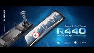 CAMERA HÀNH TRÌNH CẢNH BÁO GIAO THÔNG VIETMAP R440 MÀN HÌNH HƯƠNG 9.66 INCH