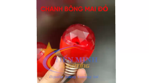 Combo 5 bóng đèn led chanh bông mai đỏ 5W (không hộp) dùng đui E27 dễ lắp đặt thay thế cho đèn trang trí