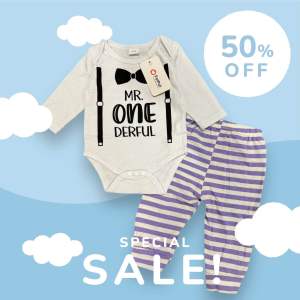 ป้าย PatPat เสื้อผ้าเด็กชาย/เด็กหญิง บอดี้สูทแขนยาว+กางเกงขายาว Size 0-3 M สินค้ามือ1