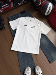 LIUBU | White Patchwork Print Boxy Short Sleeve T-Shirt