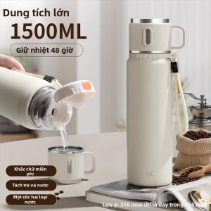MENGCHUANG | Thermal Cup Large Capacity Tea Infusing Portable