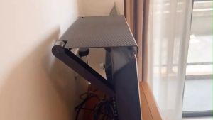 ชุดวางของบนทีวี - Reviln ชั้นวางที่ผ่านเจาะและไม่ต้องติดกาว รุ่นชั้นมิฟู หลังทีวี จอคอม สำหรับการส่งสินค้า