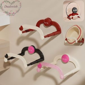 ชั้นเก็บของอเนกประสงค์ชั้นวางหน้าอ่างน้ำแบบไม่ต้องเจาะรูถ้วยดูดติดผนังพับเก็บได้อุปกรณ์ห้องครัวห้องน้ำชั้นระบายน้ำ