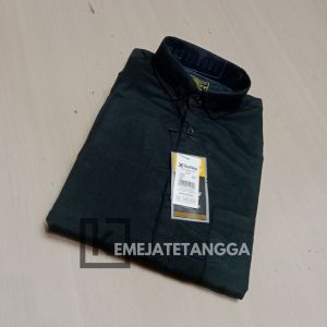 kemeja Polos Pria Lengan Pendek jumbo formal slimfit bahan katun ukuran M L XL XXL XXXL warna hitam putih denim maroon navy army sage green kemeja cowok