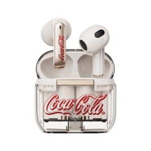 Coca-Cola | Coca-Cola Official T36S Retro TWS Earbuds Bluetooth 5.4 Wireless Semi-in-ear Earphones with Mic Long Battery Life HD Call