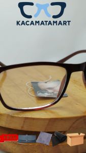 Kacamata Baca Pria / Wanita Dengan Model Kotak Lensa Plus Free Gift - HJ602P.NS DBR-GL