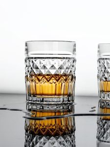 Bohemia Czech Whiskey Crystal Glass Cup European Style Hard Liquor Cup Retro High End Home Use Unique Shape Wine Glass