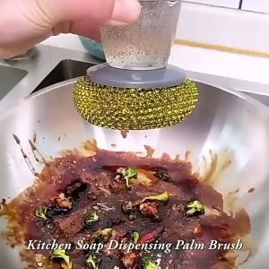 Wire Brush Sikat Sabut Kawat + Dispenser Sabun Cuci Piring Sikat Panci