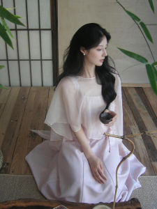 ZHILU | Breezy Elegant See-Through Sun Protection Blouse