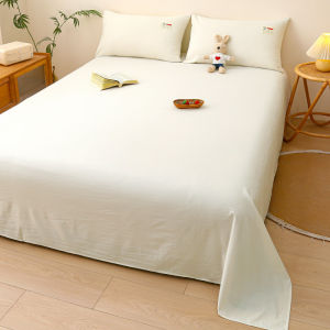 One plain single or double bed sheet (without pillowcase) suitable for all seasons available in multiple colors for selection