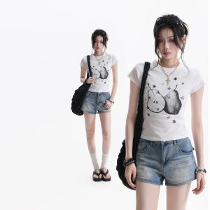 zuocisankon | Summer Refreshing Cute Girl Style Pear Print T-Shirt