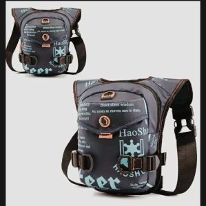 TAS SELEMPANG PRIA WATERPROOF tas paha import TAS GAYA KOREA HAOSUAI BRANDS waistbag anti air terbaru
