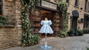 Váy Công Chúa Bồng Xòe Xanh Đáng Yêu Dự Tiệc Sinh  Nhật Đám Cưới hàng Thiết Kế Thanh Nhi Fashion TN21223001