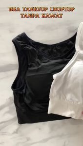 MPBRA517 Bra Tanpa Kawat Tanktop Crop Push Up BH Olahraga Yoga Sportbra Gym