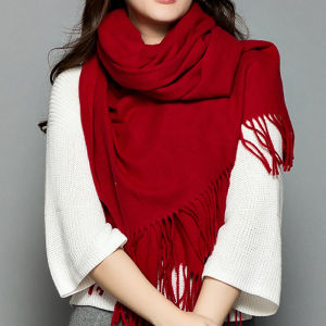 Autumn Winter Warm Solid Shawl Scarf 78.7*27.5inch/200g Man Woman Couple Styleman Cashmere Blend Wool 200*70cm Blanket Tassels Scarf WJ2006