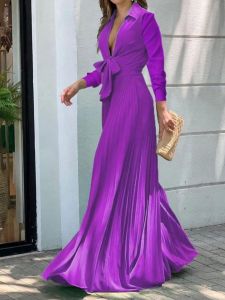 Womens Wide Leg Jumpsuit Collar Top Loose Fit Casual Pants Natural Waist Long Trousers Polyester Fiber Printed Design