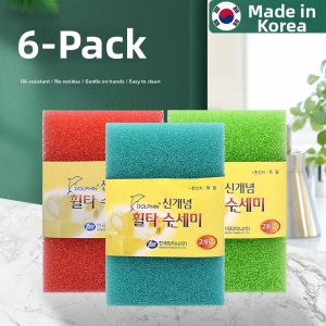 Silk Cucumber Pulp Thick Hole Sponge Dishwashing Brush Kitchen Fiber Net Cleaning Stain Removal Not Scratch Pot