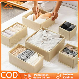 6pcs/1set Storage box / Storage box underwear / penyimpanan underwear / storage box sekat