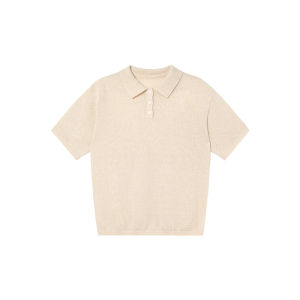 NIHAOKANONG | Áo Thun Polo cổ Retro Dáng Rộng Ôm Body