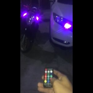 ฟิลเลอร์ ไฟหรี่ เปลี่ยนสี T10 W5W 3535 ชิป 10 LED Multicolor RGB