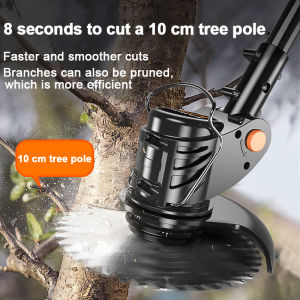 Mesin Rumput Bateri 998Vf Rechargeable Cordless Grass Cutter Electric Lawn Mower Garden Tool Li-Ion Battery Mesin Potong Rumput